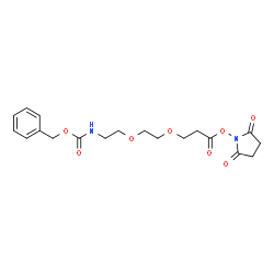 Benzyl [2-(2-{3-[(2,5-dioxo-1-pyrrolidinyl)oxy]-3-oxopropoxy}ethoxy)ethyl]carbamate Structure