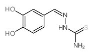 Hydrazinecarbothioamide,2-[(3,4-dihydroxyphenyl)methylene]- structure