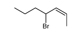 4-Bromo-2-heptene Structure