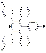 3,5-Diphenyl-2,4,6-tris(p-fluorophenyl)pyridine结构式