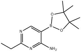 4-Amino-2-ethylpyrimidine-5-boronic acid pinacol ester图片