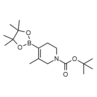 Tert-butyl 5-methyl-4-(4,4,5,5-tetramethyl-1,3,2-dioxaborolan-2-yl)-3,6-dihydropyridine-1(2H)-carboxylate Structure