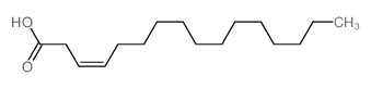 3-Hexadecenoic acid结构式