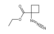 ethyl 1-azidocyclobutane-1-carboxylate结构式