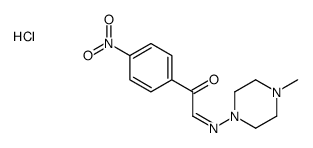 (2E)-2-(4-methylpiperazin-4-ium-1-yl)imino-1-(4-nitrophenyl)ethanone,chloride Structure
