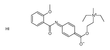 diethyl-[2-[4-[(2-methoxybenzoyl)amino]benzoyl]oxyethyl]-methylazanium,iodide结构式