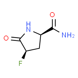 2-Pyrrolidinecarboxamide,4-fluoro-5-oxo-,(2R,4R)-rel-(9CI)结构式