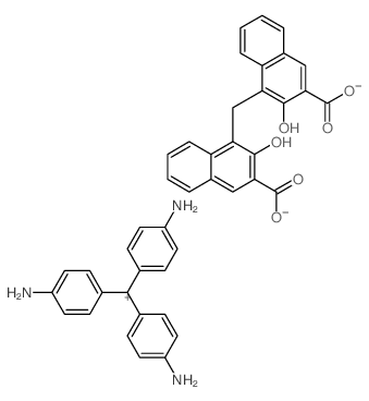 TRIS(p-AMINOPHENYL)CARBONIUM PAMOATE结构式