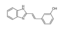 3-[2-(1H-benzoimidazol-2-yl)-vinyl]-phenol Structure