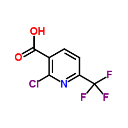 2-Chloro-6-trifluoromethylnicotinic acid Structure