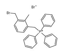3-Brommethyl-2-methyl-benzyltriphenylphosphonium-bromid结构式