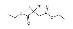 diethyl 2-bromo-2-methylsuccinate Structure