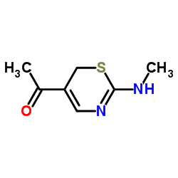 Ethanone, 1-[2-(methylamino)-6H-1,3-thiazin-5-yl]- (9CI)结构式