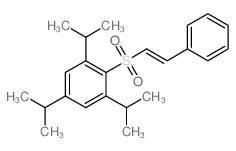 Sulfone, styryl2,4,6-triisopropylphenyl, (E)- (8CI) Structure