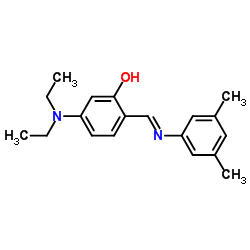 5-(Diethylamino)-2-{(E)-[(3,5-dimethylphenyl)imino]methyl}phenol结构式