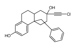 (2R,4aS,10aR)-4a-benzyl-2-(2-chloroethynyl)-1,3,4,9,10,10a-hexahydrophenanthrene-2,7-diol结构式