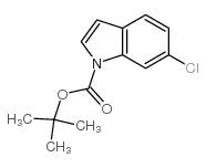 1-BOC-6-氯吲哚结构式