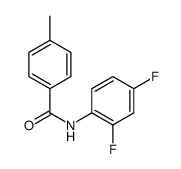 N-(2,4-Difluorophenyl)-4-methylbenzamide结构式