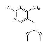 2-chloro-5-(2,2-dimethoxy-ethyl)-pyrimidin-4-ylamine Structure