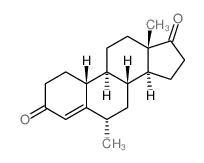 (6S,8R,9R,10R,13S,14S)-6,13-dimethyl-1,2,6,7,8,9,10,11,12,14,15,16-dodecahydrocyclopenta[a]phenanthrene-3,17-dione结构式