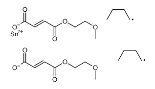 2-methoxyethyl (Z,Z)-11,11-dibutyl-6,9,13-trioxo-2,5,10,12-tetraoxa-11-stannahexadeca-7,14-dien-16-oate结构式