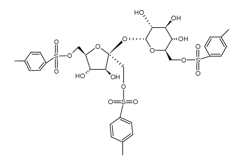 6,1,6'-tri-O-tosylsucrose Structure