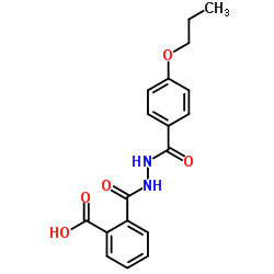 2-{[2-(4-Propoxybenzoyl)hydrazino]carbonyl}benzoic acid Structure