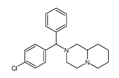 2-[(4-chlorophenyl)-phenylmethyl]-1,3,4,6,7,8,9,9a-octahydropyrido[1,2-a]pyrazine结构式