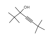 2,2,3,6,6-pentamethyl-hept-4-yn-3-ol structure