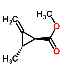 Cyclopropanecarboxylic acid, 2-methyl-3-methylene-, methyl ester, trans- (9CI)结构式