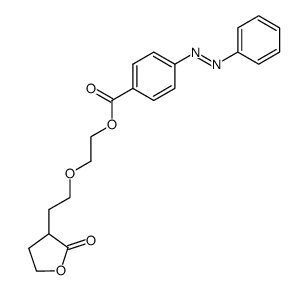 4-(Phenylazo)benzoic acid 2-[2-(tetrahydro-2-oxofuran-3-yl)ethoxy]ethyl ester structure