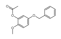 5-(benzyloxy)-2-methoxyphenyl acetate结构式