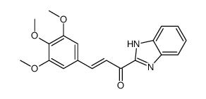 1-(1H-benzimidazol-2-yl)-3-(3,4,5-trimethoxyphenyl)prop-2-en-1-one结构式