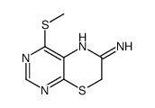 4-methylsulfanyl-7H-pyrimido[4,5-b][1,4]thiazin-6-amine结构式