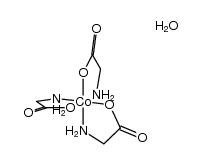 β-triglycinecobalt(III) * H2O结构式