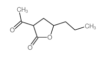 3-acetyl-5-propyl-oxolan-2-one structure