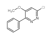 6-chloro-4-methoxy-3-phenylpyridazine Structure