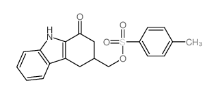 3-[(4-methylphenyl)sulfonyloxymethyl]-2,3,4,9-tetrahydrocarbazol-1-one结构式