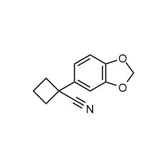 1-(Benzo[d][1,3]dioxol-5-yl)cyclobutane-1-carbonitrile structure