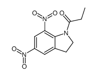 1-propionyl-5,7-dinitroindoline Structure