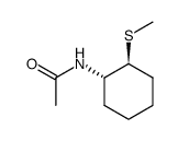 trans-1-acetamido-2-methylthiocyclohexane Structure