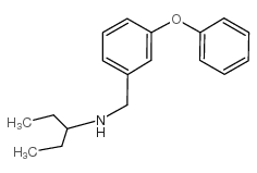 N-[(3-phenoxyphenyl)methyl]pentan-3-amine structure