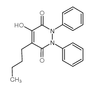 4-butyl-5-hydroxy-1,2-diphenylpyridazine-3,6-dione Structure