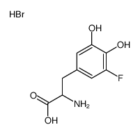 2-amino-3-(3-fluoro-4,5-dihydroxyphenyl)propanoic acid,hydrobromide结构式