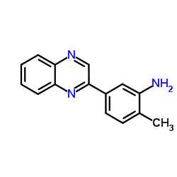 2-Methyl-5-(2-quinoxalinyl)aniline Structure