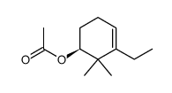 (1S)-3-ethyl-2,2-dimethyl-3-cyclohexenyl acetate结构式