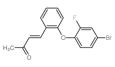 4-[2-(4-bromo-2-fluorophenoxy)phenyl]-3-buten-2-one结构式