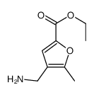 Ethyl 4-(aminomethyl)-5-methyl-2-furoate结构式