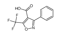 4-ISOXAZOLECARBOXYLIC ACID, 3-PHENYL-5-(TRIFLUOROMETHYL)-结构式