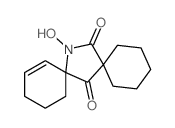 14-Azadispiro[5.1.5.2]pentadec-9-ene-7,15-dione, 14-hydroxy-结构式